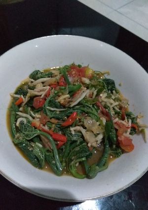 Foto resep Pucuk labu cah terasi