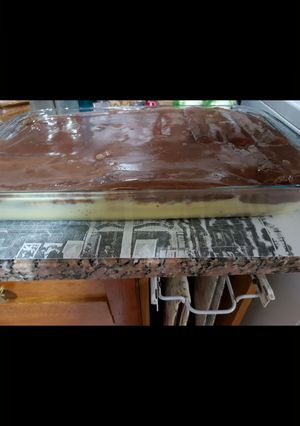 Una foto de Postre de vainilla