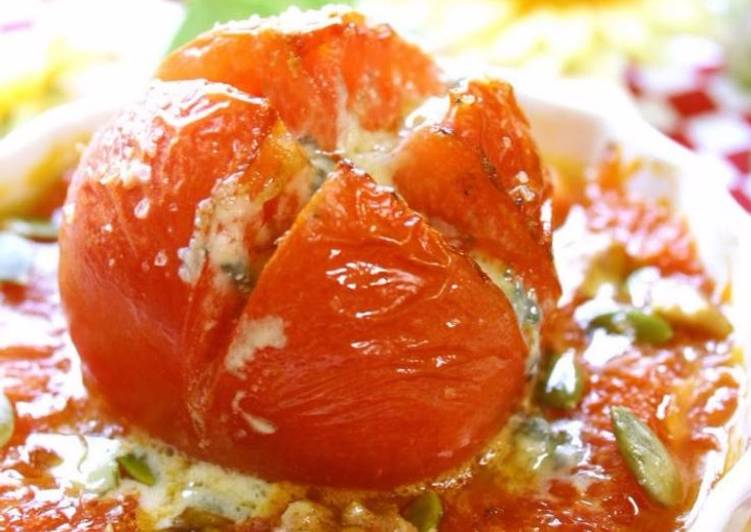 Baked Tomato with Ruby Red Grapefruit