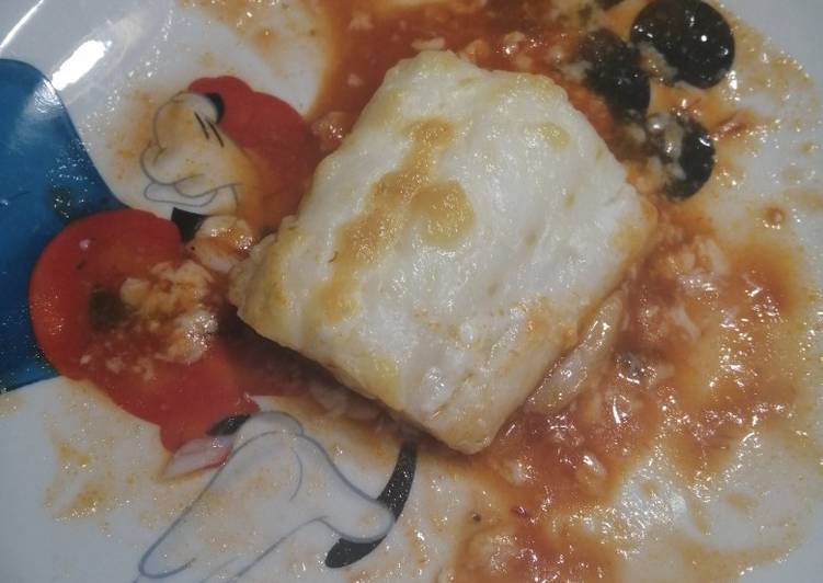 Bacalao con mousselina de ajos tiernos