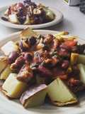 Spicy kidney bean potato dish