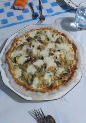Una foto de Quiche de verduras