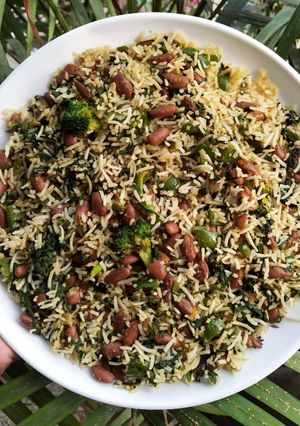 A picture of Rajma Rice.