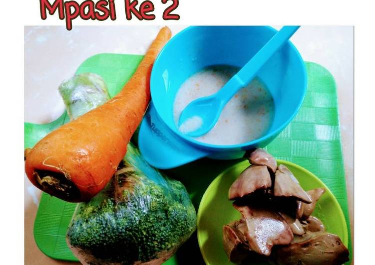 Cara Gampang Membuat Mpasi bubur beras hati ayam, Bisa Manjain Lidah