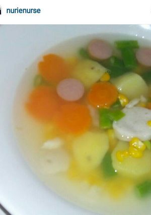 Foto resep Sop bakso sosis