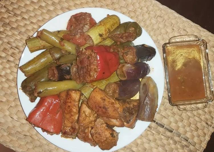 محاشي بالدجاج على الطريقة السورية 😋😋