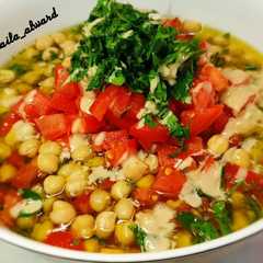 سلطةحمص او حمص بزيت 😋😍👌-レシピのメイン写真