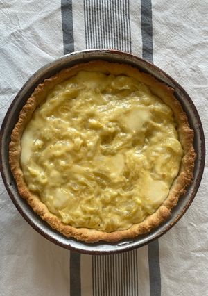 Una foto de Tarta de cebolla