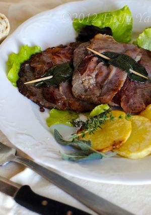 【義大利美食學院】羅馬式奶油煎肉 的食譜成品照片