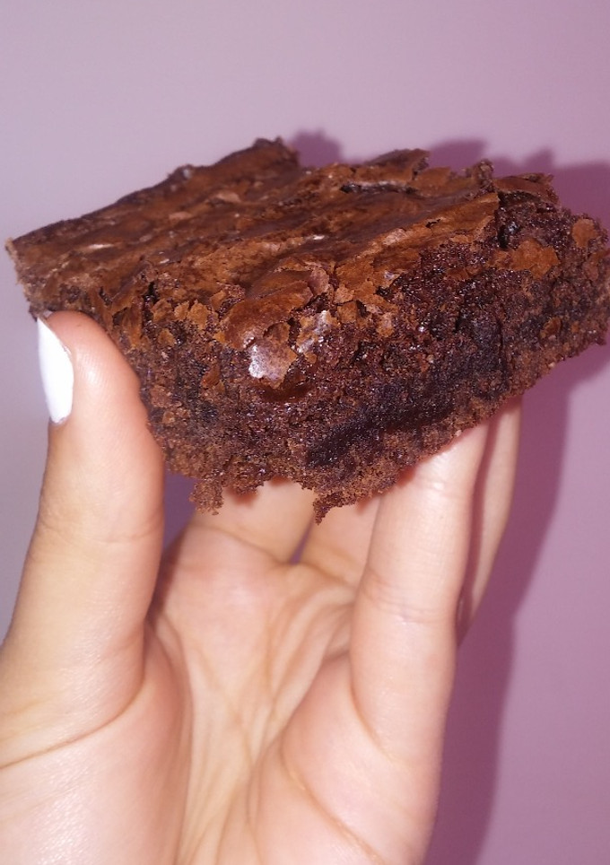 Una foto de Brownies con cacao en polvo!