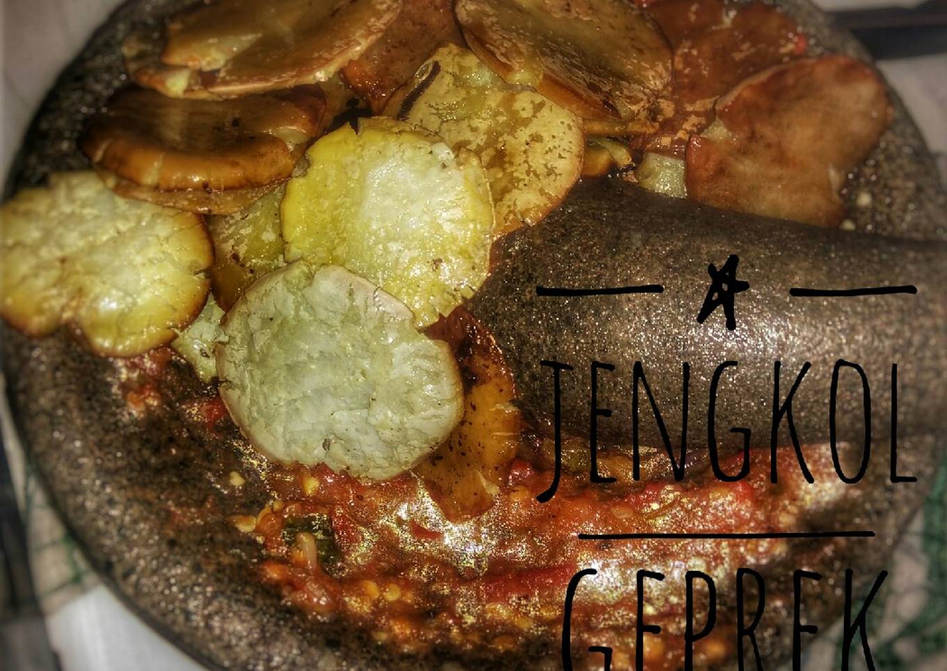 Jengkol geprek