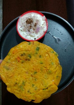 A picture of Pan rava chilla.