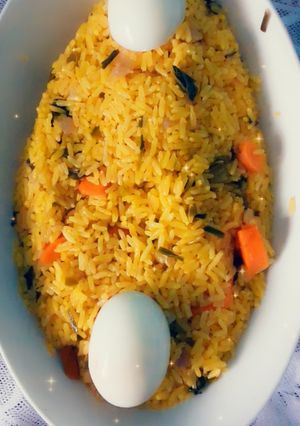 A picture of Curried vegetable rice(Curveg rice).