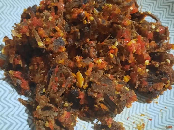Cara Gampang Menyiapkan Resep Dendeng balado air fryer (edisi minim minyak) yang Bisa Manjain Lidah Anti Ribet, Lezat Sekali