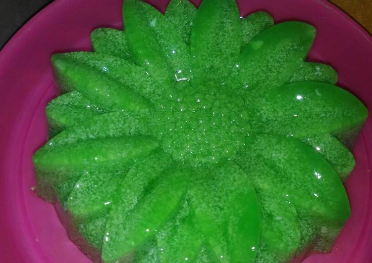 Puding lumut pandan