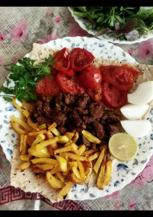 عکسی از دستور تانتونی گوشت سرخ شده