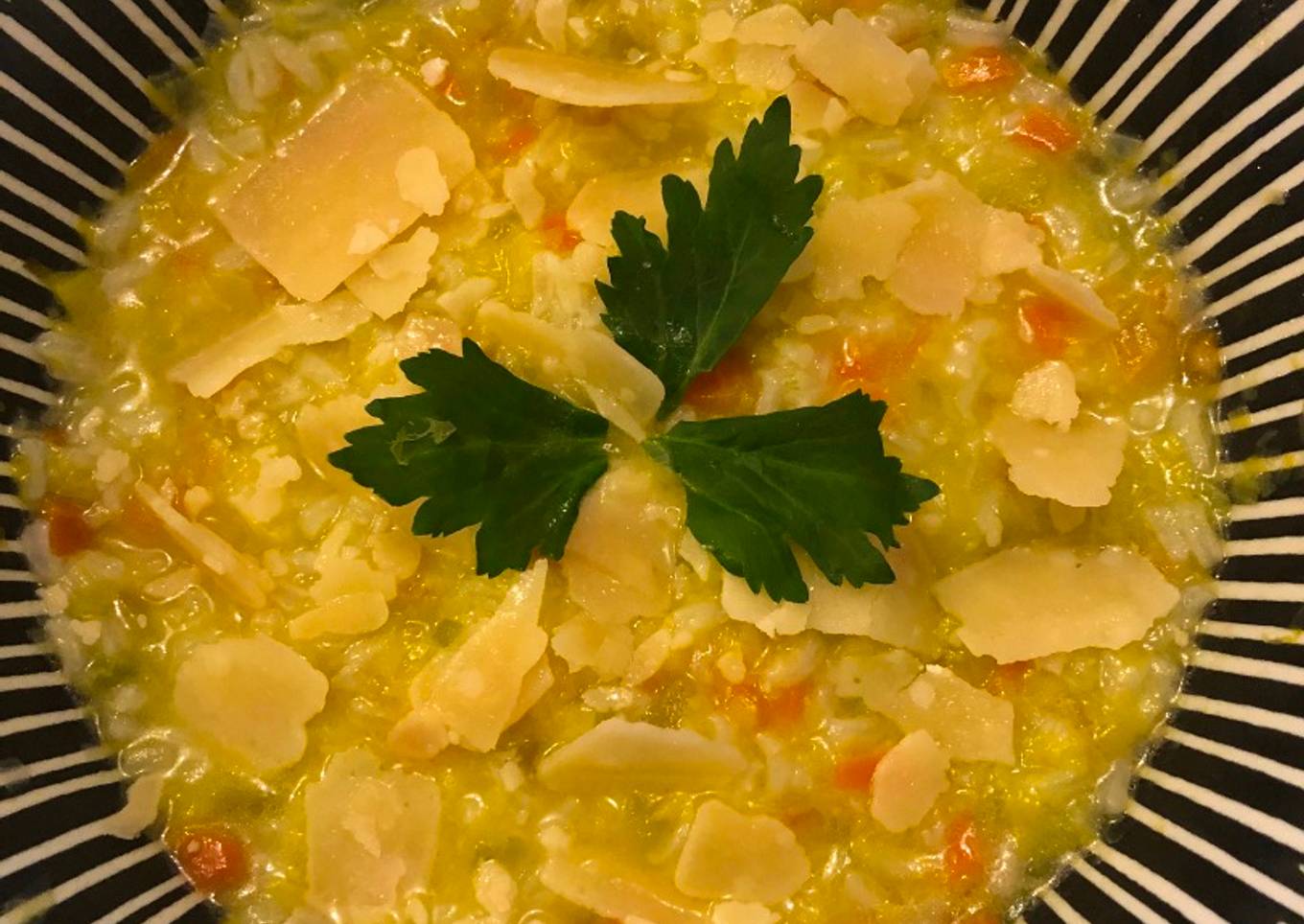 Soupe italienne riz & poireaux 🍚🥣🌱