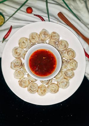 Hình của món Bánh tráng lụi.