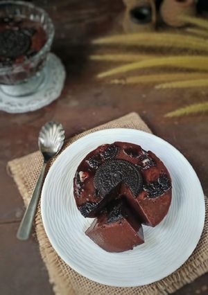 Foto resep 54. Puding Coklat Oreo