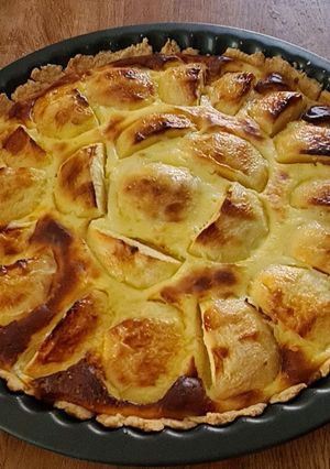 Une photo de Tarte aux pommes normande