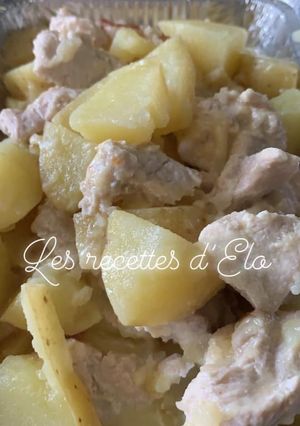 Une photo de Poulet pommes de terre au reblochon au Cookeo