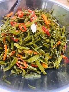 Hình của món Rau muống muối chua ngọt.