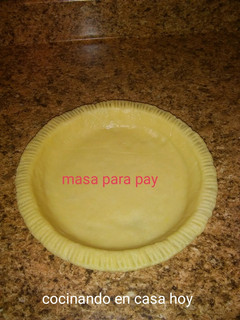 Una foto de Masa para pay fácil