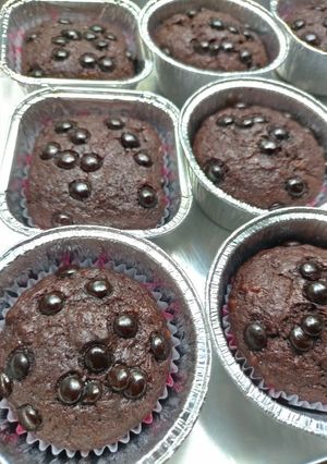 Foto resep Choco Oat Banana Muffin