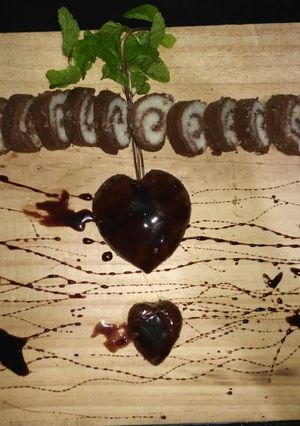 A picture of Chocolate coconut roll.