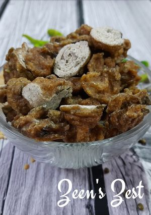 A picture of Sun dried Moong Badi with Amaranthus Greens.