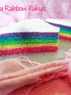 Foto resep Bolu Rainbow Kukus 1 Telur