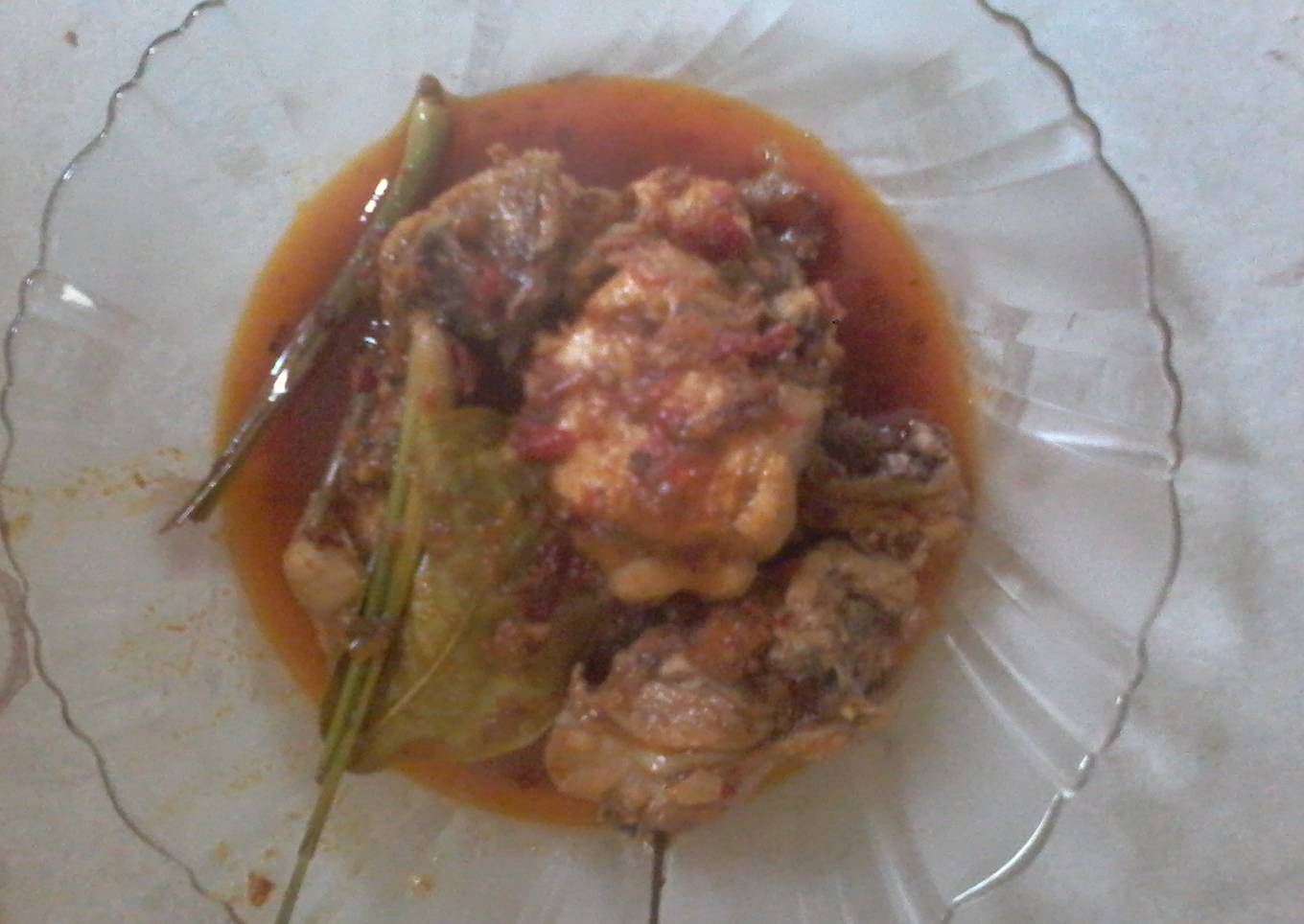 Rendang Daging ayam sederhana