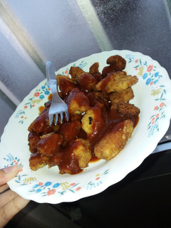 Foto de Frango panado com molho Tonkatsu