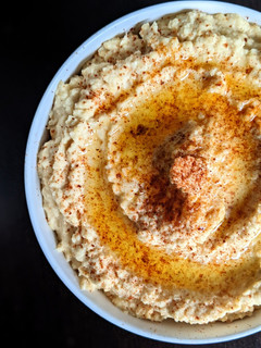 Una foto de Hummus de garbanzos