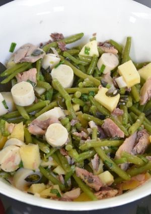 Une photo de Salade aux sardines et à la pomme (IG bas)