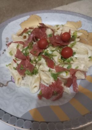 Foto resep Penne creamy chicken cheese