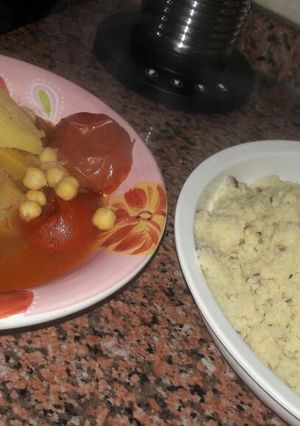 A picture of Palestinian Maftoul (Couscous) 😄.