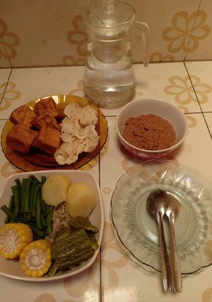 Foto resep Gado-gado Bumbu Kacang Mete