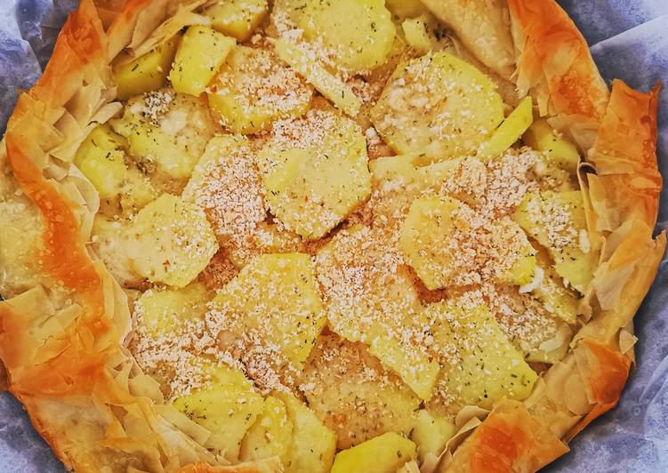 Pasta fillo con patate