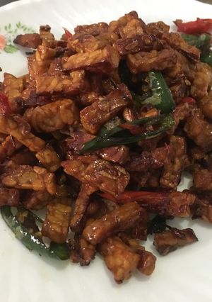 Foto resep Tempe orek pedas manis super gampang