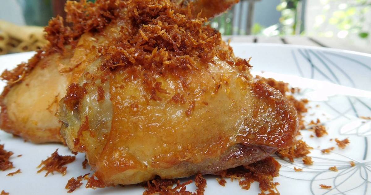Resep Ayam goreng serundeng kelapa oleh elyanied - Cookpad
