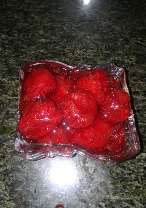 عکسی از دستور مربای توت فرنگی