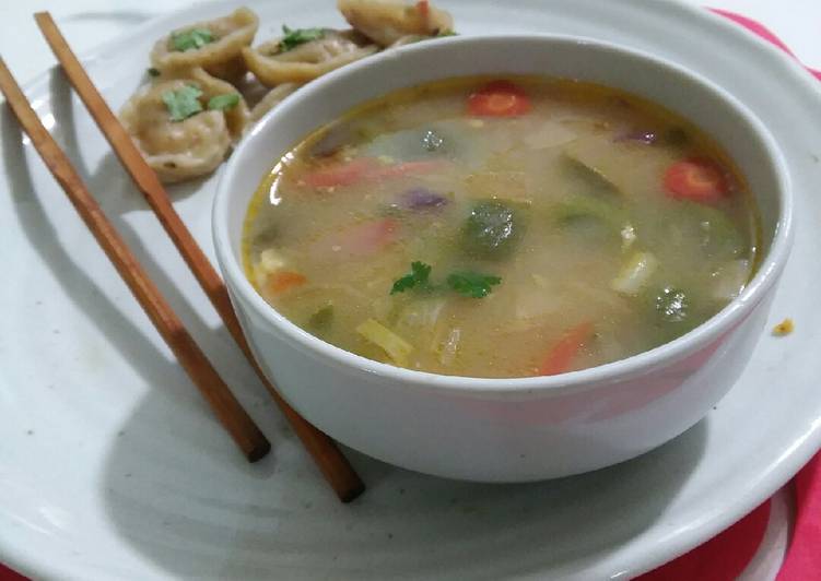 Super Yummy Chicken soup with dumpling