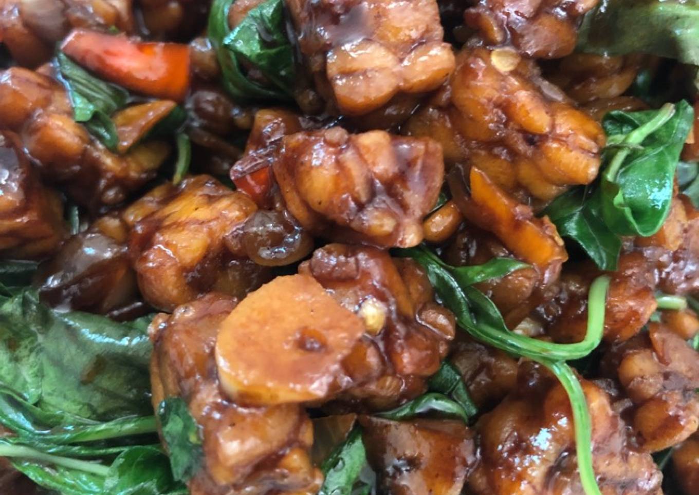 Orek Tempe Kemangi Basah
