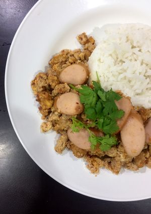 รูปของ ลาบหมูไข่ข้น (หม้อทอดไร้น้ำมัน)