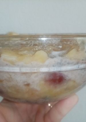 O poză a rețetei Semințe de chia cu piure de banane! 🍌.
