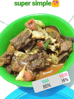 Foto resep Tongseng Iga Sapi (Instan)