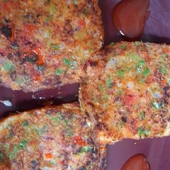 A picture of Bread pizza.