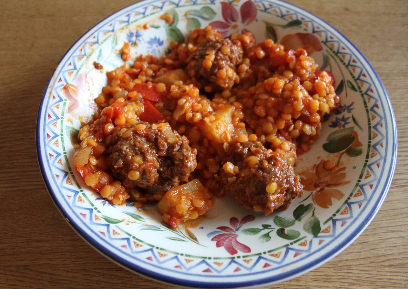 Guiso de berrugas y lentejas rápidas