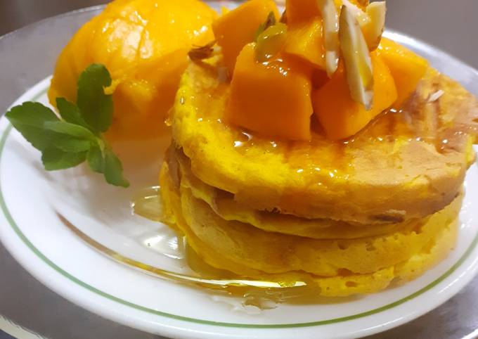 Mini Mango Pancakes Recipe